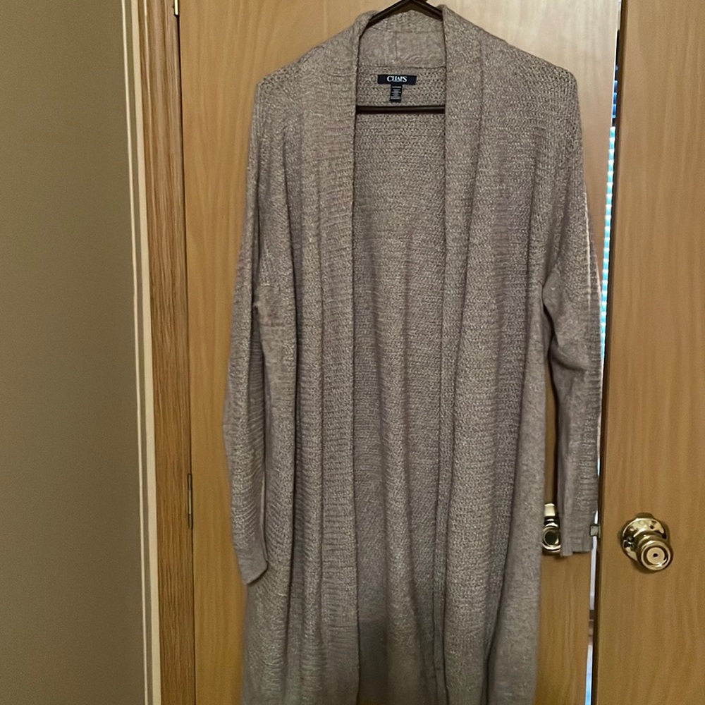 Ladies Sweater.  Wear with jeans.  Pull over shirt and then add sweater.